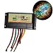 HQRP Solar 10A Charge Power Controller / Regulator 12V / 24V 10 Amp for Boat RV Marine plus HQRP Coaster