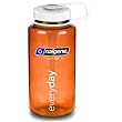 NALGENE Tritan Wide Mouth BPA-Free Water Bottle - Orange w/ White Cap