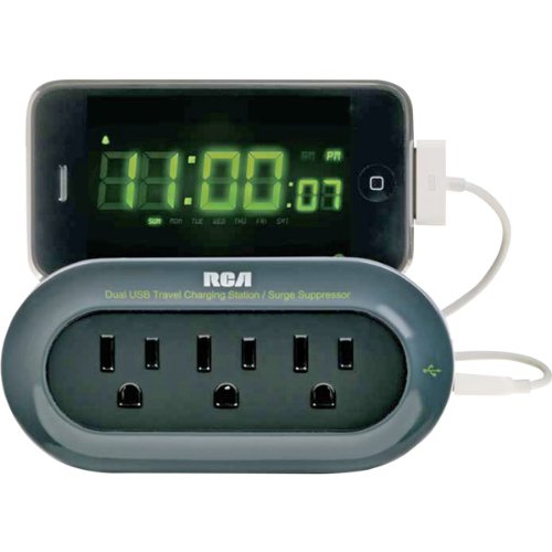 Travel Charging Station/Surge Protector Device Cradle