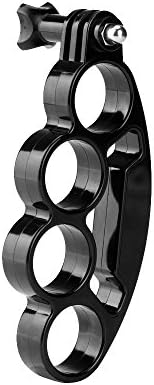 Kahca - Monopod Holder Handler With Thumb Screw For GoPro Hero4 Silver Black Hero 4 3+ 3 2 Session (Knuckles Fingers Grip Ring)