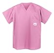 Auburn University Logo AU Tigers Pink Logo Scrub Top SHIRT-Size LG- For HER -Officially Licensed NCAA College Logo Apparel Unique GIFT Ideas For Mom Nurses Ladies Students Graduation