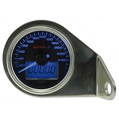 Tacho GP style D55 D 55 /61mm Geschwindigkeit 0-260 km/h /Kilometerstand /Trip /blaue Hintergrundbeleuchtung incl. Unive