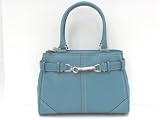 AUTHENTIC Coach Hamilton Turquoise Blue Carry All Handbag Tote