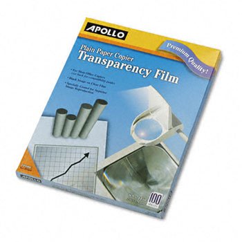 Laser Copier Transparency Film, Letter, Clear, 100/Box