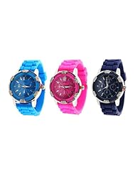 Wholesale Geneva Boyfriend Silicon Watch Lot of 12 Pcs