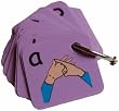 BSL Fingerspelling Card Keyring, Sign Language Graphics by Cath Smith (LET'S SIGN SERIES)