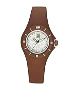 Light Time Reloj Silicon Small Strass Marrón