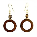 Earrings - E322 - Shell ~ Med Open Circle (1)