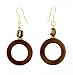 Earrings - E322 - Shell ~ Med Open Circle (1)