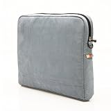 Apple MacBook Pro MB470LL/A 15.4-Inch Laptop Faux Suede Protective Sleeve with Shoulder Strap and Pocket - Blue Grey