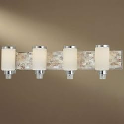 Minka Cashelmara 4 Lt Chrome/Shell Bath Vanity 3244-77