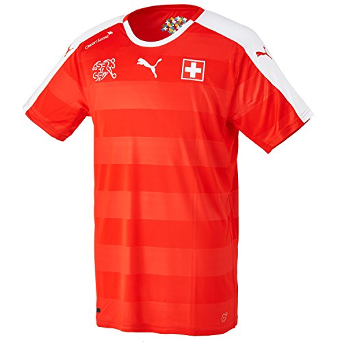 PUMA Herren Trikot Suisse Home Replica Shirt, Red/White, L, 748740 01