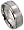 Titanium 8mm Wedding Band Ring 2 Grooves Matte Center Comfort-fit, size 7.5