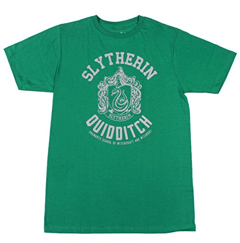 Harry Potter Slytherin Quidditch Team Adult T-Shirt (Small),green Harry Potter Slytherin Quidditch Team Adult T-Shirt (Small),green