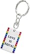 Gay Love Pewter Ring Pocket Clip Keychain Key Chain