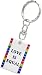 Gay Love Pewter Ring Pocket Clip Keychain Key Chain