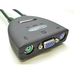 Donyaダイレクト KVM切り替えスイッチ2台用(スピーカー端子搭載) DN-PK23E