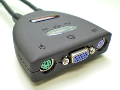 Donyaダイレクト KVM切り替えスイッチ2台用(スピーカー端子搭載) DN-PK23E
