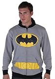 Mens Gray Batman Suit Hoodie