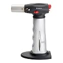 BonJour Creme Brulee Chef's Culinary Torch with Fuel Gauge, Brushed Aluminum