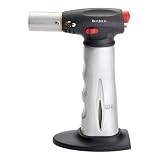 BonJourCremeBruleeChef'sCulinaryTorchwithFuelGauge,BrushedAluminum