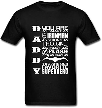 Yusij Men's Daddy Superhero Short Sleeve T-shirt