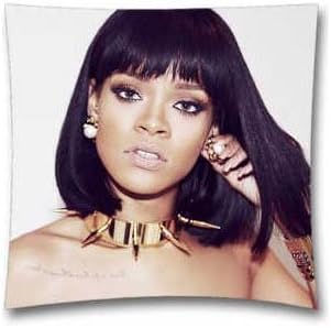 Penny G NFL New York Jets Sport Pillow Covers, Rihanna Pop Music Sexy Celebrity Throw Pillowcase for Bed, Couch and Car 18x18 Inch (45x45 Cm)-Halloween Gift