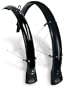 Planet Bike Hardcore Hybrid Front and Rear Bicycle Fender Set with Stainless Steel Hardware & Mud Flaps (45mm Wide)