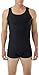 Underworks Mens Microfiber Compression Tank, 2X, Black