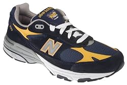 New Balance Womens WR993NAV Leather-And-Mesh Running