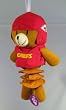 Kansas City Chiefs Childrens Plush Musical Pull Down Stuffed Animal NFL Football