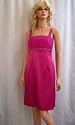 Boutique-Satin-Cocktailkleid mit Strass in Pink