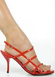 Sexy Patent Strappy Sandal from Hot Fash Shoes - PRANCE Red