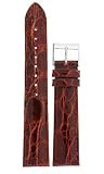 Watch band Genuine Crocodile Strap 16mm Honey Brown