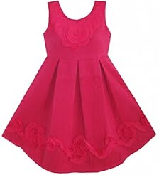 Girls Pleated Cotton/Wool  Dress