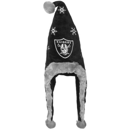 Oakland Raiders NFL Official Team logo Stadium Dangle Santa Hat *NEW ITEM*
