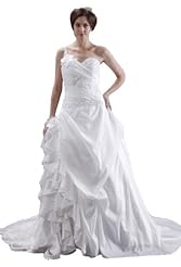 A-line Taffeta One Shoulder Beaded Applique Evening Dress  with a Brush/Sweep Train 