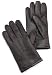 Isotoner Men's Water Resistant Smooth Leather Glove With Hand Sewn Detail