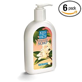 Kiss My Face Orange Blossom Liquid Moisture Soap, 9-Ounce Pumps (Pack of 6)