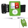 Tuneband and Shoe Pouch, Grantwood Technology's Armband, Silicone Skin and Screen Protector for iPod Nano, 3rd Generation, Includes Shoe Pouch for Nike+iPod, Both NEON GREEN.
