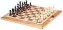 CHH Imports 16 Inch Walnut Folding Case Chess Set