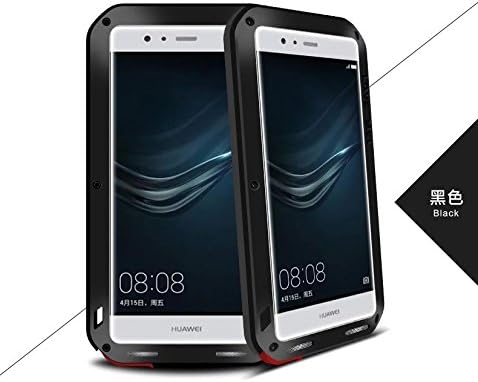P9 Case, Love Mei Shockproof Waterproof Dust/Dirt/Snow Proof Aluminum Metal Corning Gorilla Glass Case Cover for Huawei P9