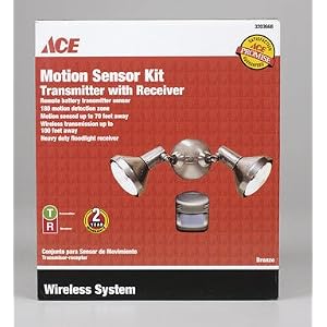 Heath Zenith RH-6028-BZ-A Outdoor Floodlight Kit with Twin Security Light and...