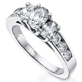 Three-Stone Diamond Ring 1 1/2ctw