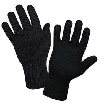Black Wool Gloves