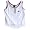 Womens Balle de Match Tie-Breaker Zip Tank-White/Brick (SM)