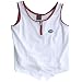 Womens Balle de Match Tie-Breaker Zip Tank-White/Brick