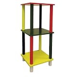 Kids' Primary-Color 3-Tier Square Shelves