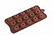 Cherion Silicone Pumpkin Shaped Candy Mold,15-Cavity Mini Silicone Fancy Jelly, Muffin, Coffee Cake and Chocolate Mold