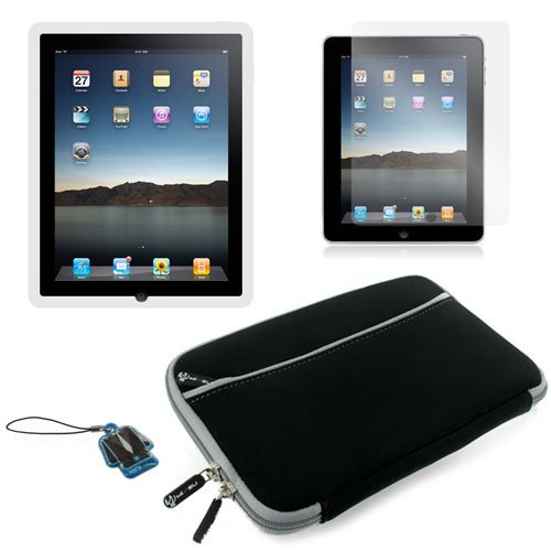 (Black Skin) Apple iPad skin silicone case / 